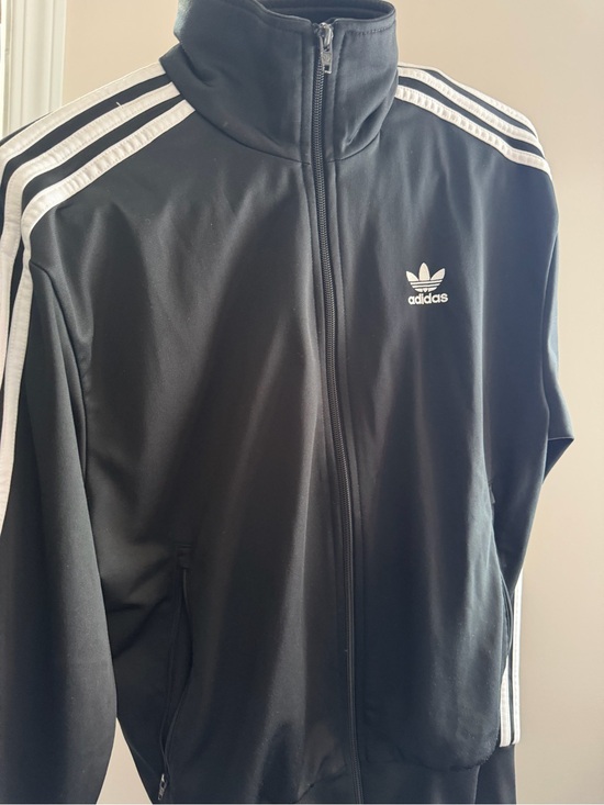 adidas Other - adidas Black Track Jacket with White Stripes